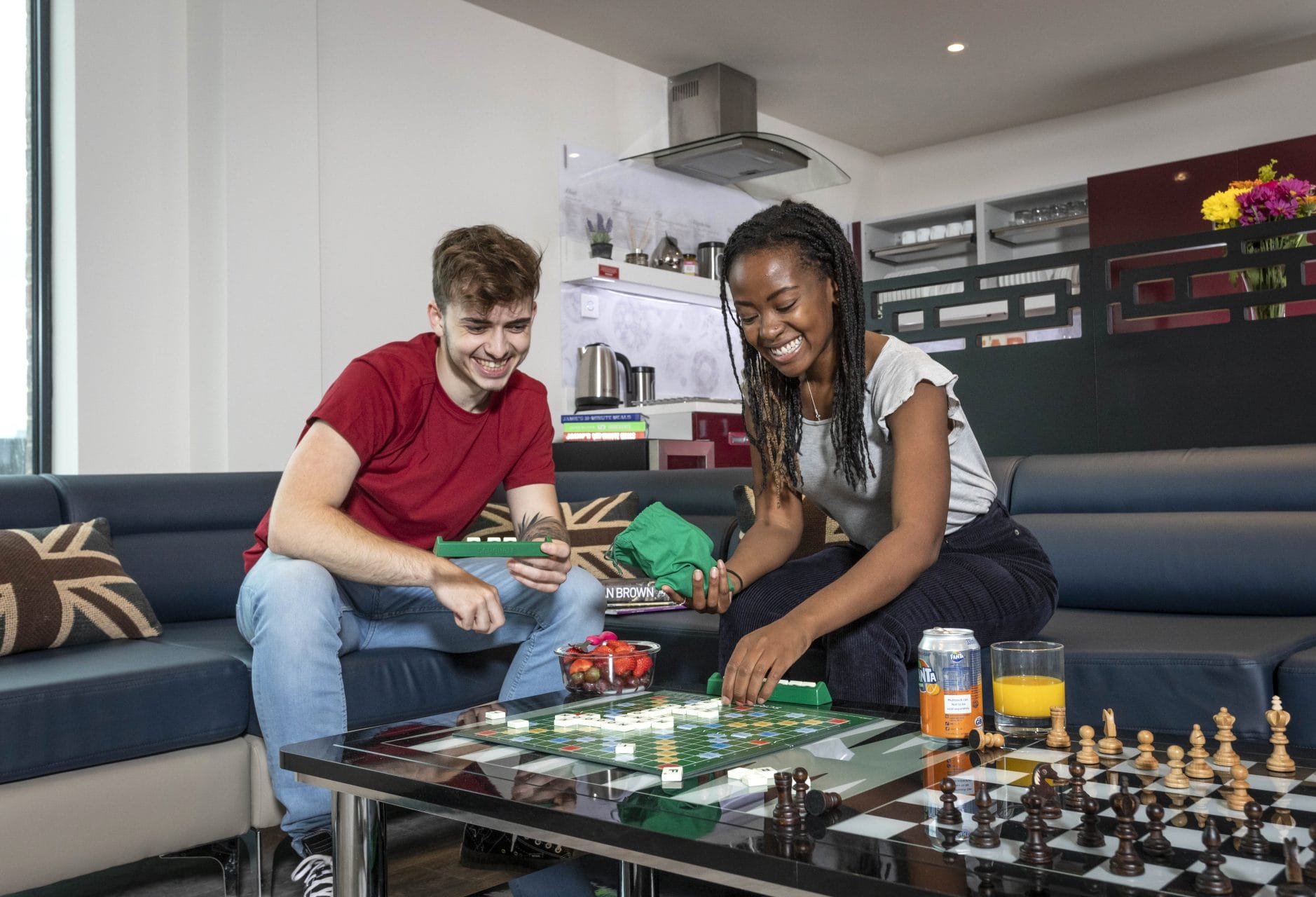 Students in shared apartment