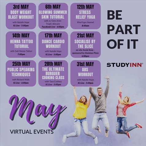 Study Inn events for resident students