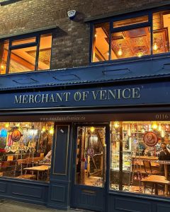 Front shop window of Merchant of Venice
