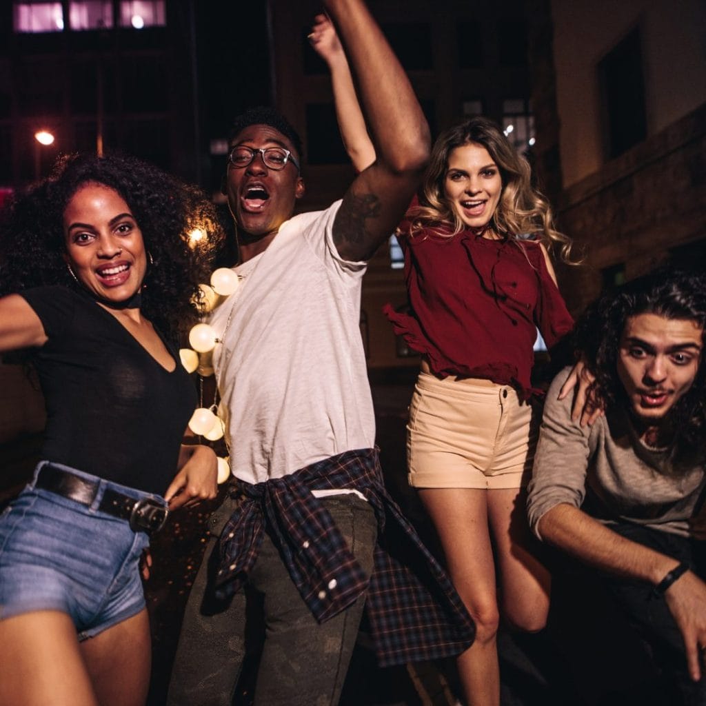 Students on a night out