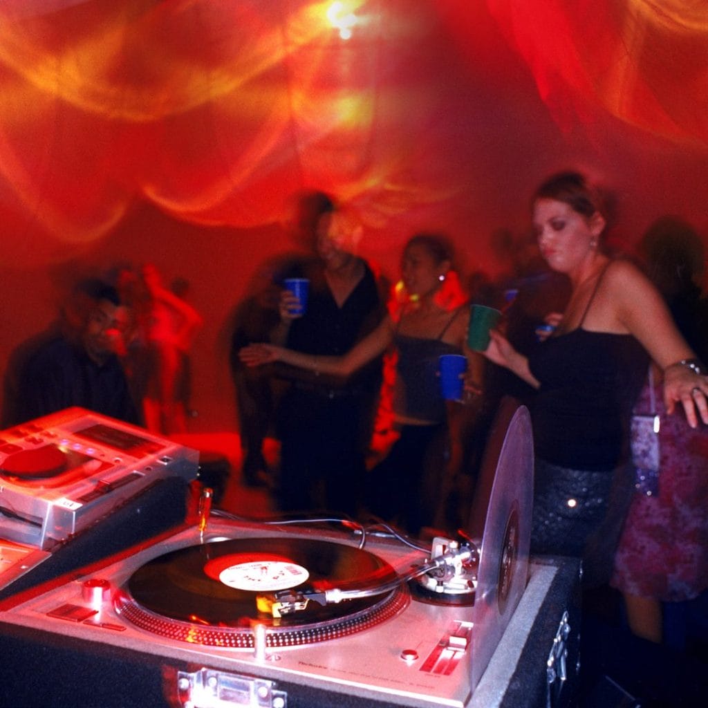 Students on a night out in Nottingham