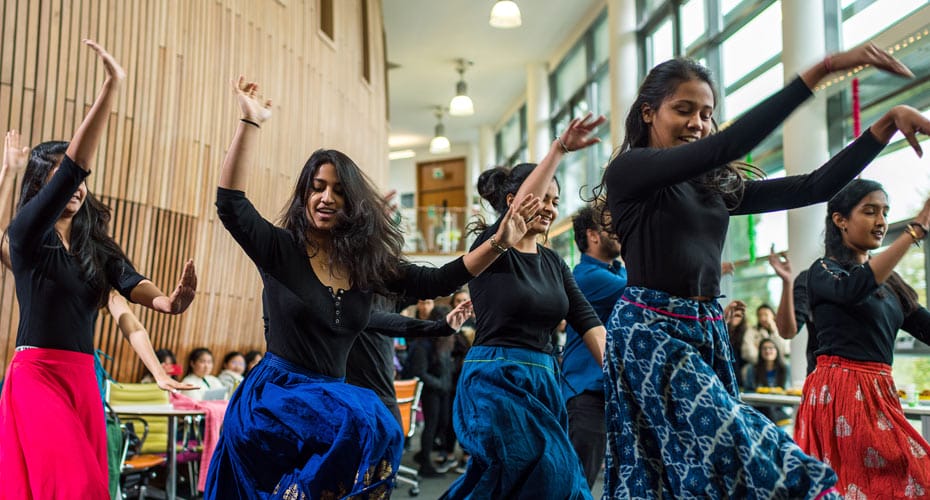 Exeter student societies dancing presentation