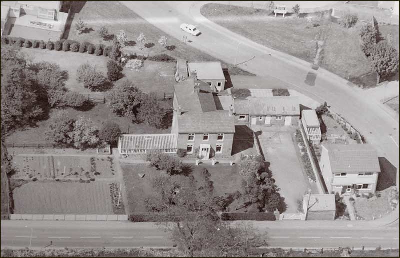 Black and white photo of the old Lenton Village in Nottingham