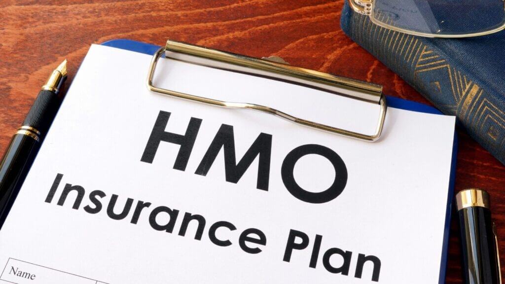 Insurance plan paperwork.